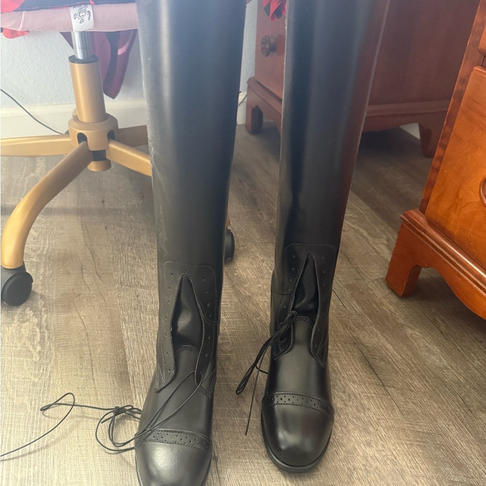Allen Edmonds Black Over the Knee Boots